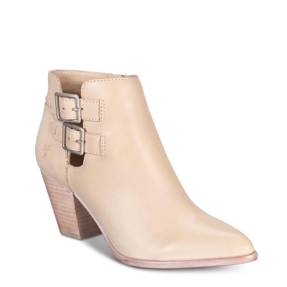 Frye Jennifer Ivory Chic Belted Shootie/Ankle Boot - Picture 5 of 16